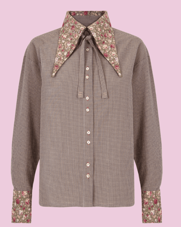 Blusa Lady Styles Checks Shirt