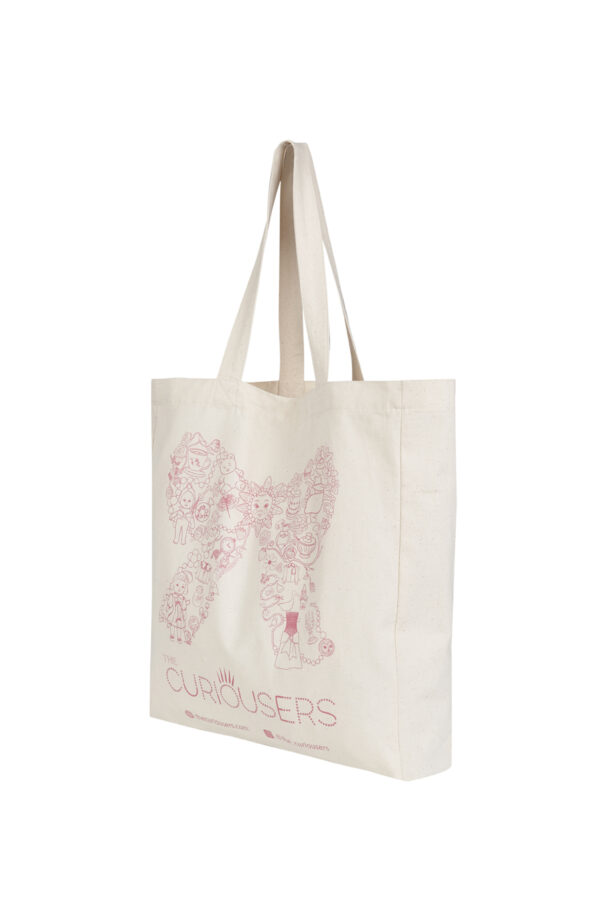 Detalle del fuelle de la bolsa Tote Ribbon de The Curiousers